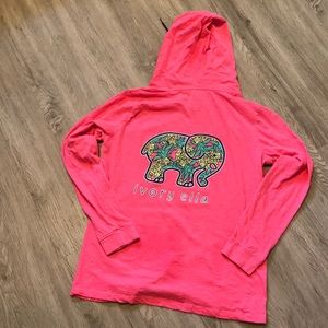 Ivory Ella Pink pineapple hoodie